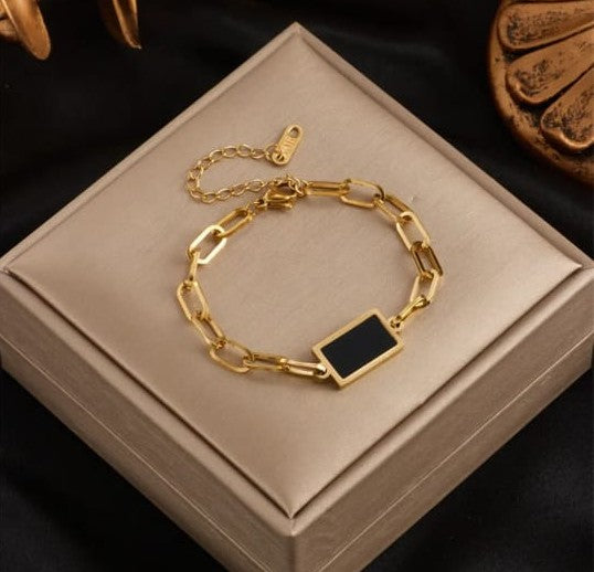 Pulsera cadena diseño rectangular