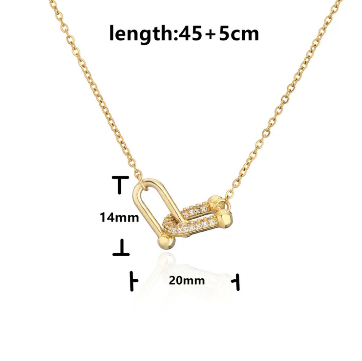 Collar estilo tiffany horseshoe