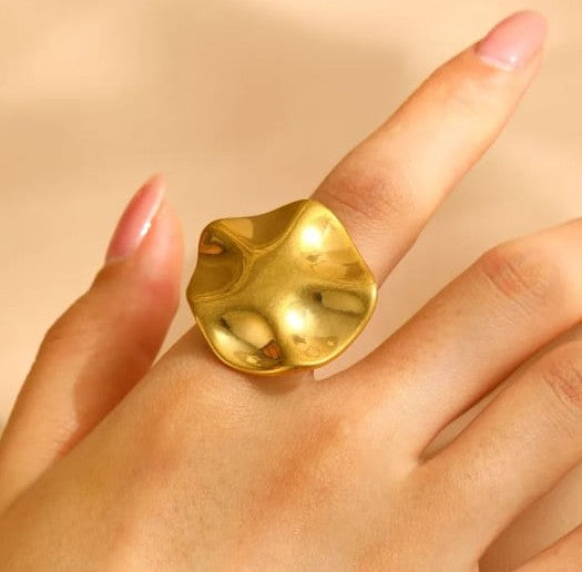 Anillo vintage hojas