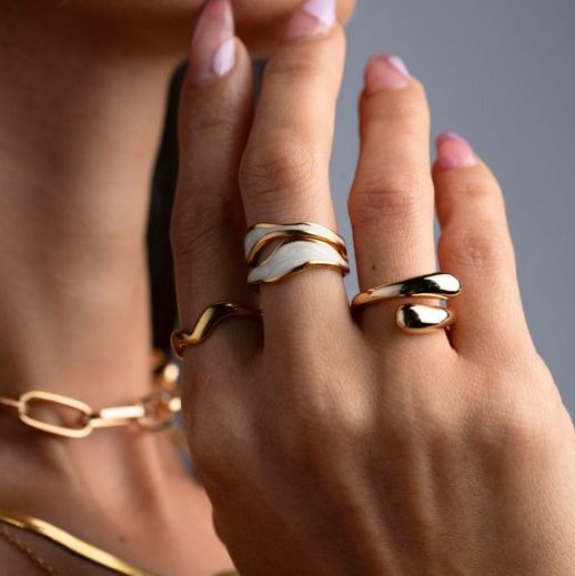 Anillo concha nacar