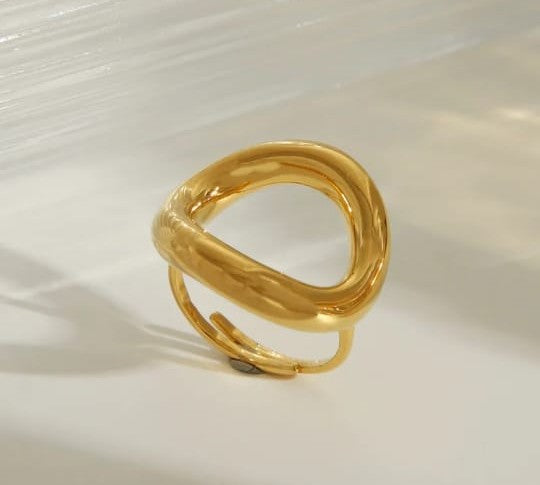 Anillo círculo chunky