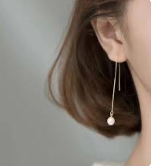 Aretes perla cultivada de río