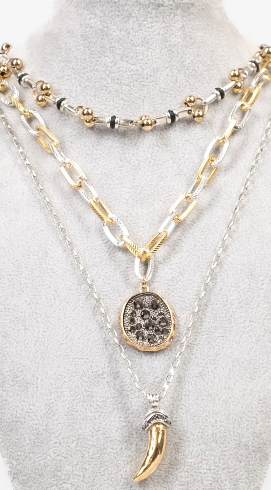 Collar cuerno 3 capas