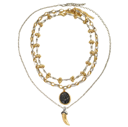 Collar cuerno 3 capas