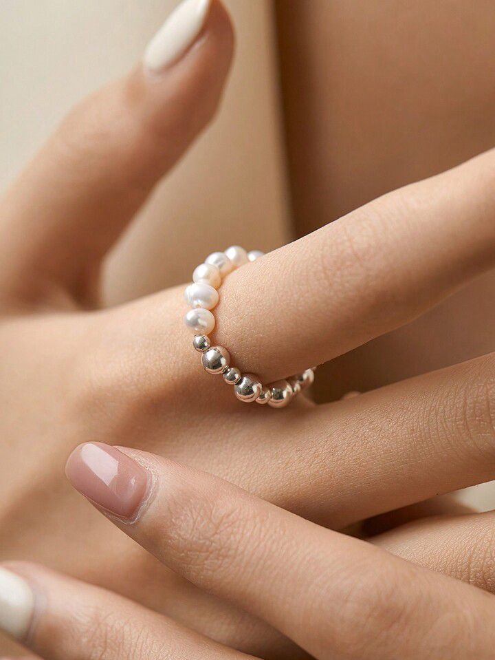 Anillo perlas