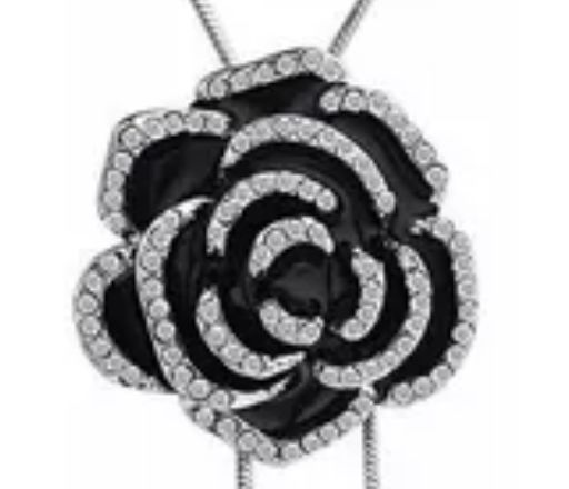 Collar flor circonia