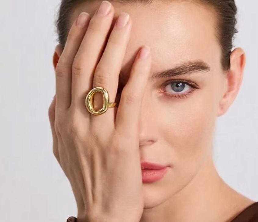 Anillo círculo chunky