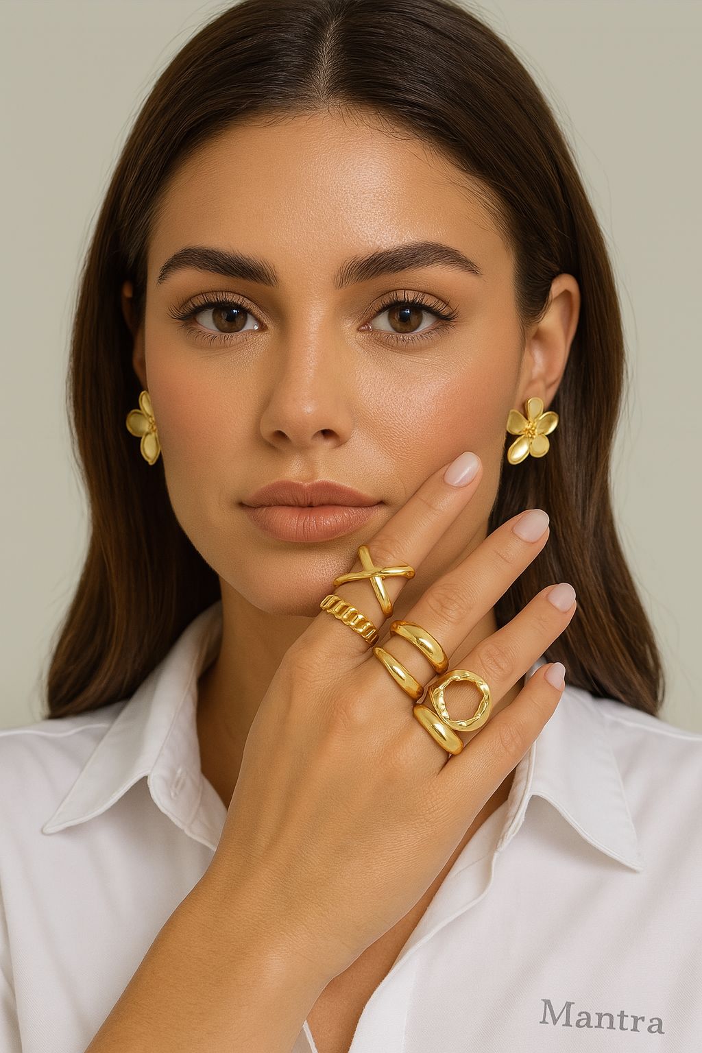 Aretes flor