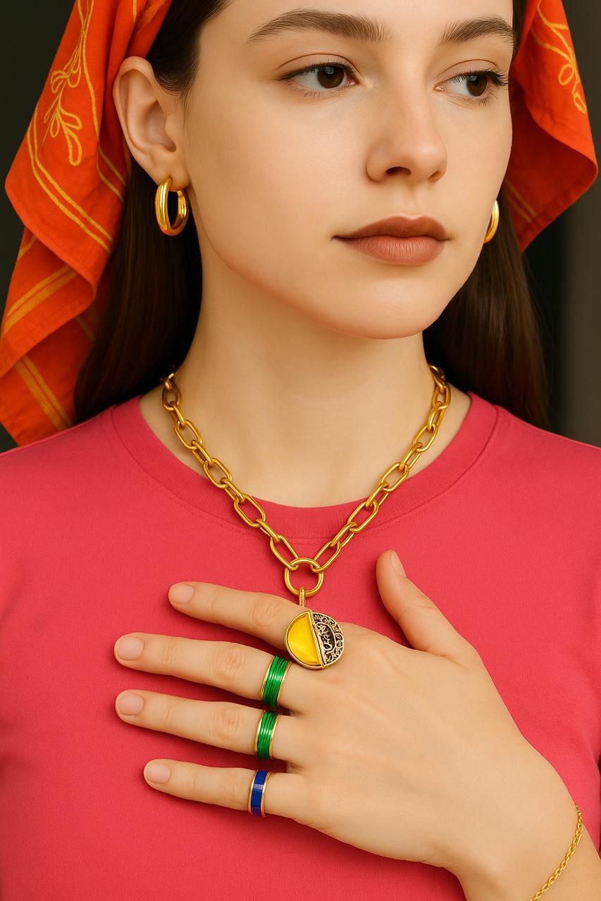 Anillo butter yellow autoajustable