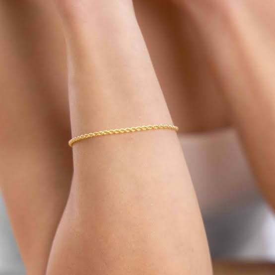 Pulsera torsal chapa oro