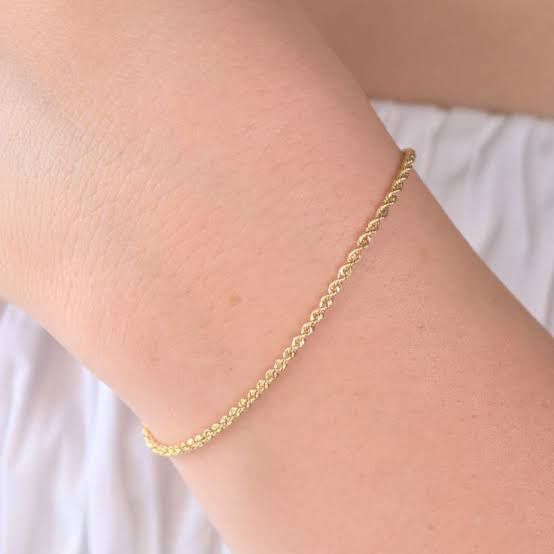 Pulsera torsal chapa oro