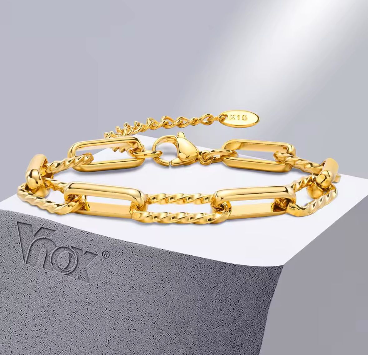 Pulsera chapa oro