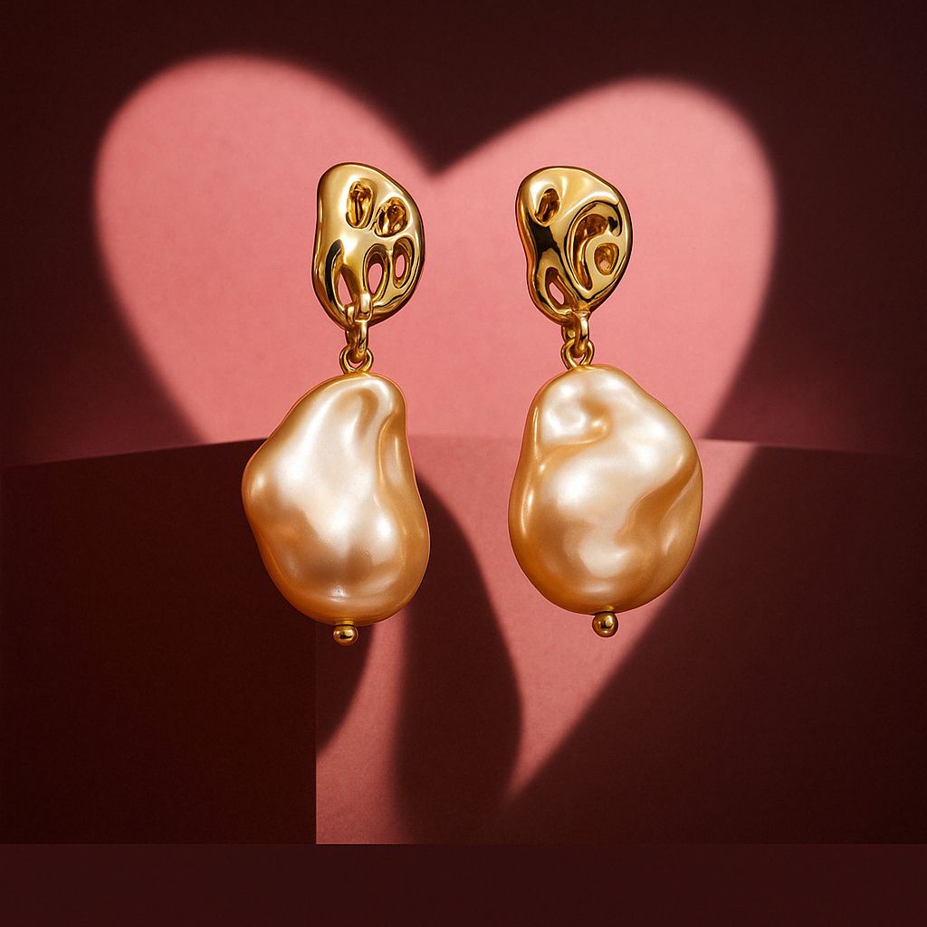 Aretes perla mabe