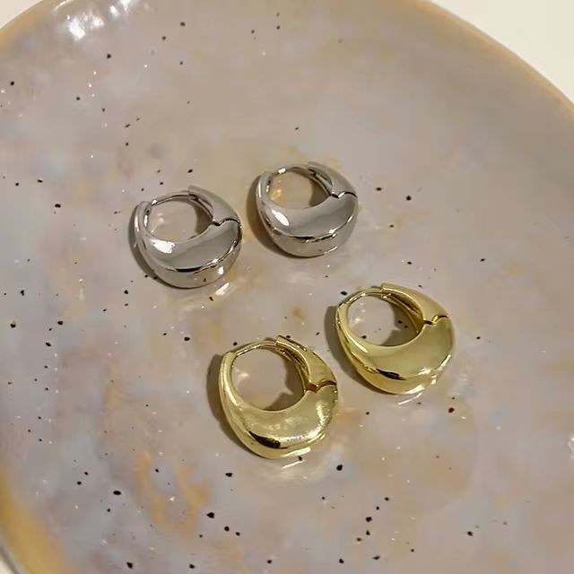 Arete luna chapa oro