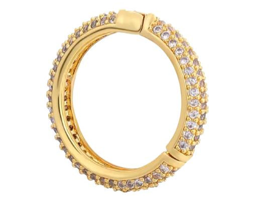 Candado mosquetón dije chapa oro