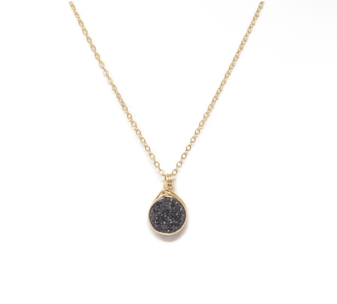 Collar dije cristales negro