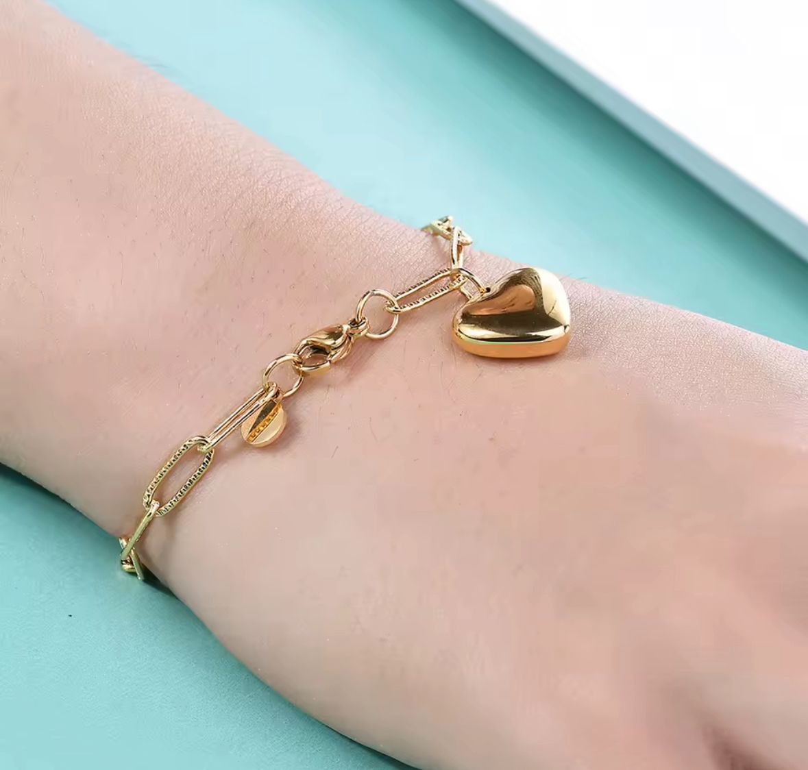 Pulsera charm corazón bold