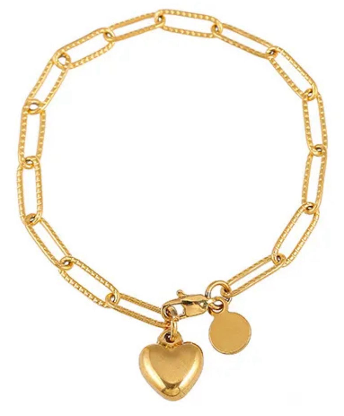 Pulsera charm corazón bold