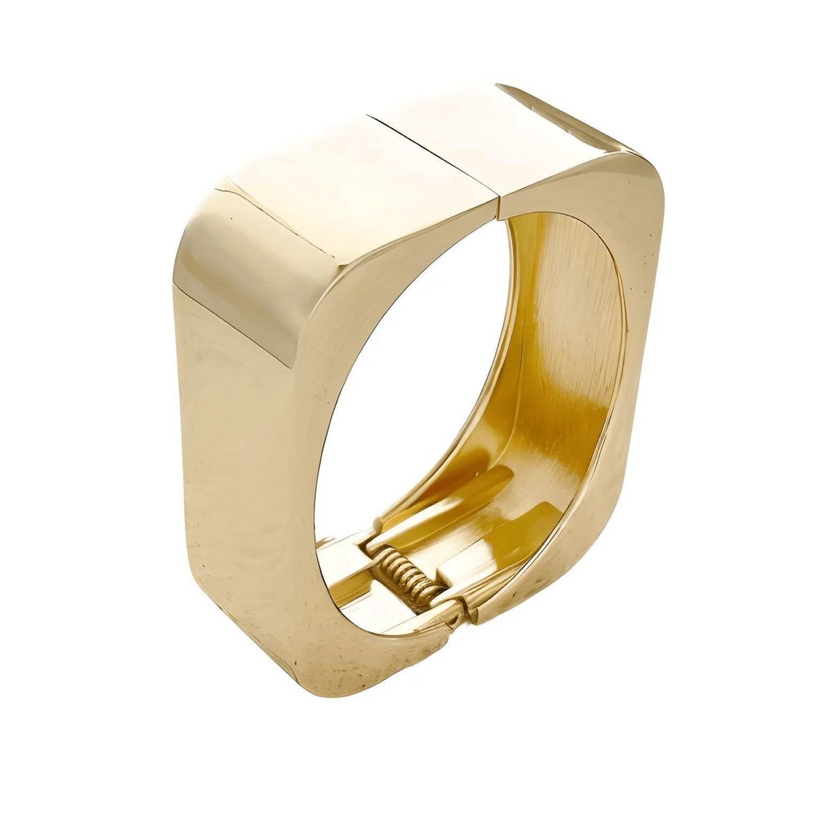 Brazalete dorado geométrico