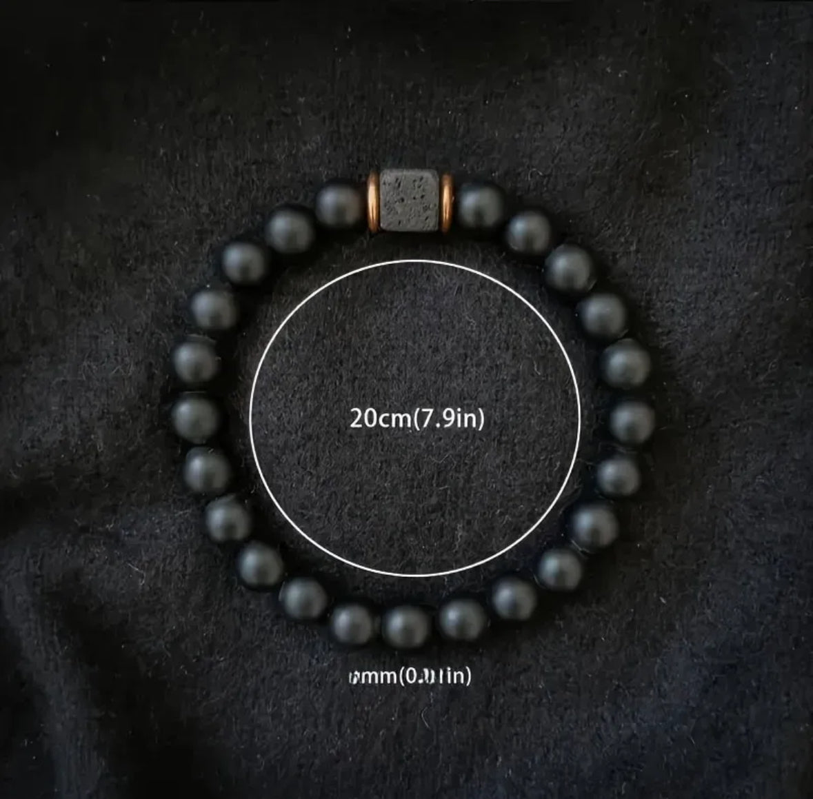 Pulsera piedra volcánica para fuerza resilencia y liberación