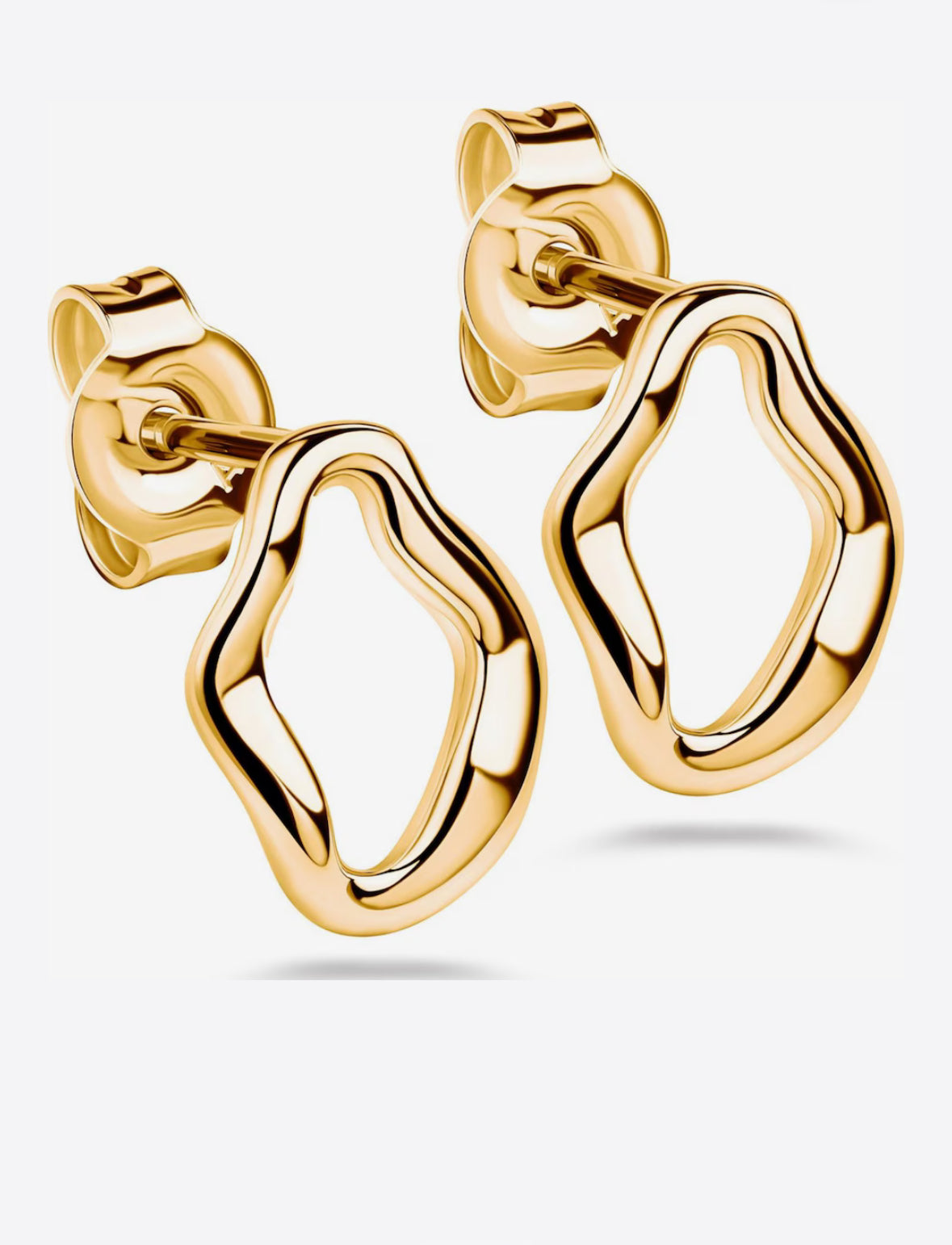 Aretes círculo asimétrico gande