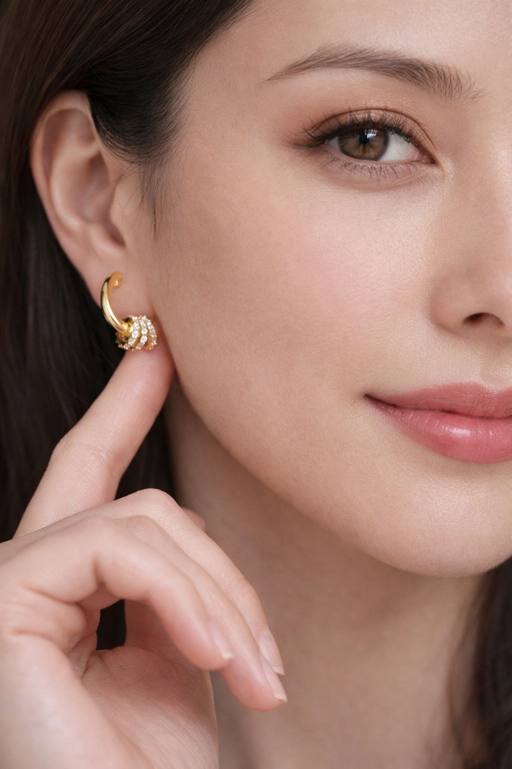 Hoops tres aros brillantes pequeños