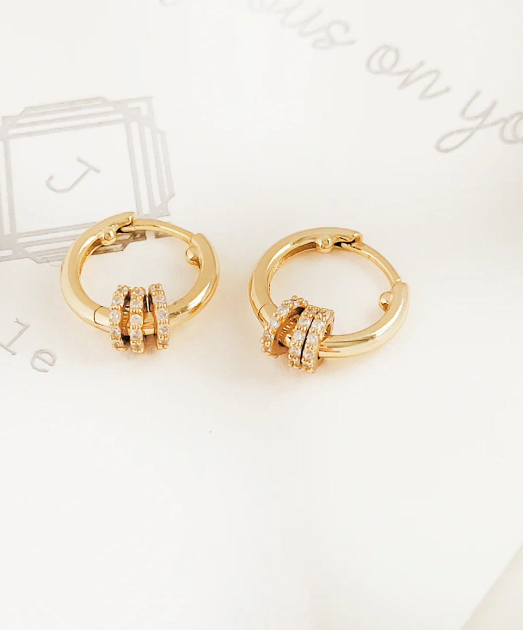 Hoops tres aros brillantes pequeños