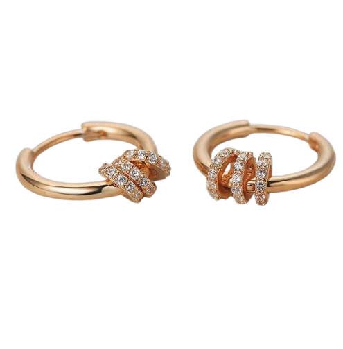 Hoops tres aros brillantes pequeños