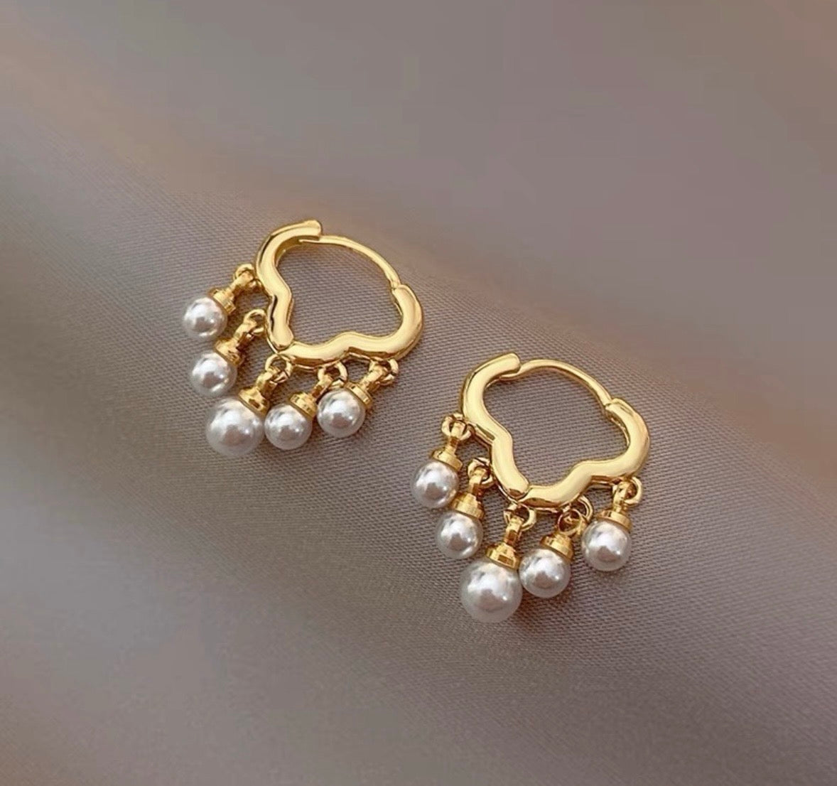 Aretes nube perlas