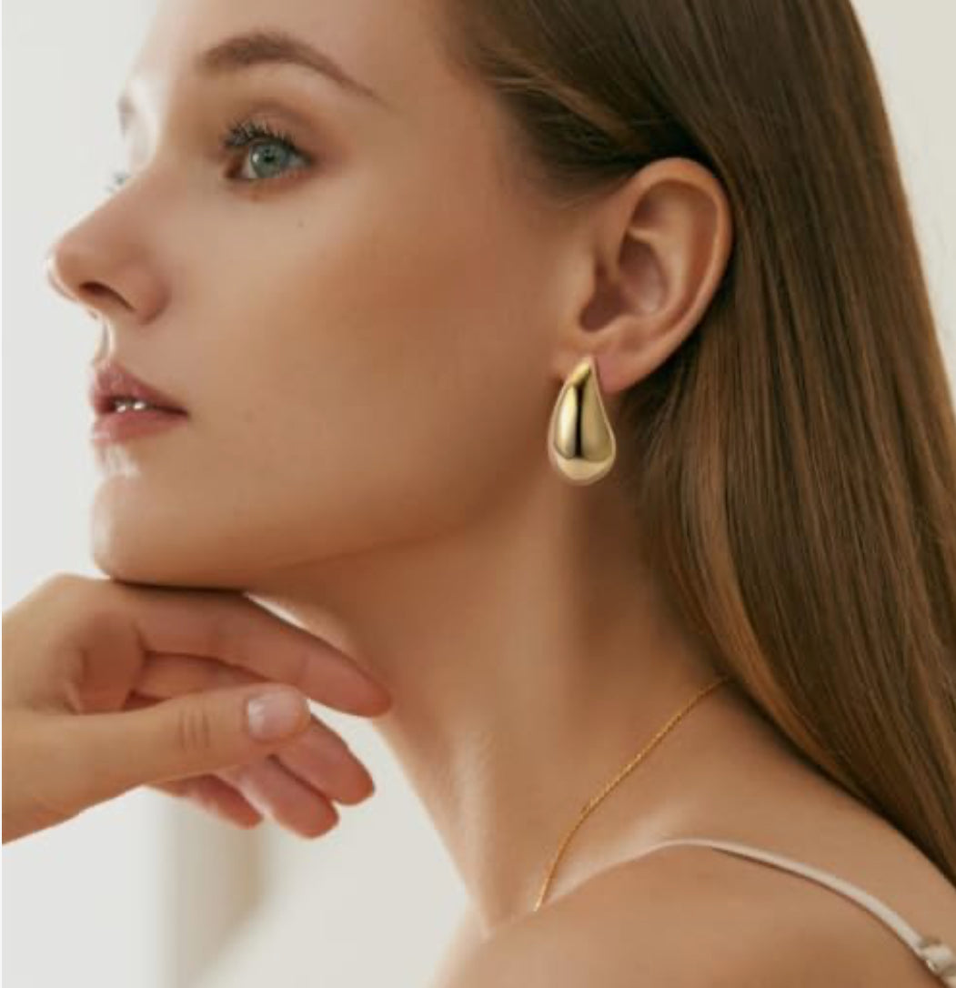 Aretes gota gold