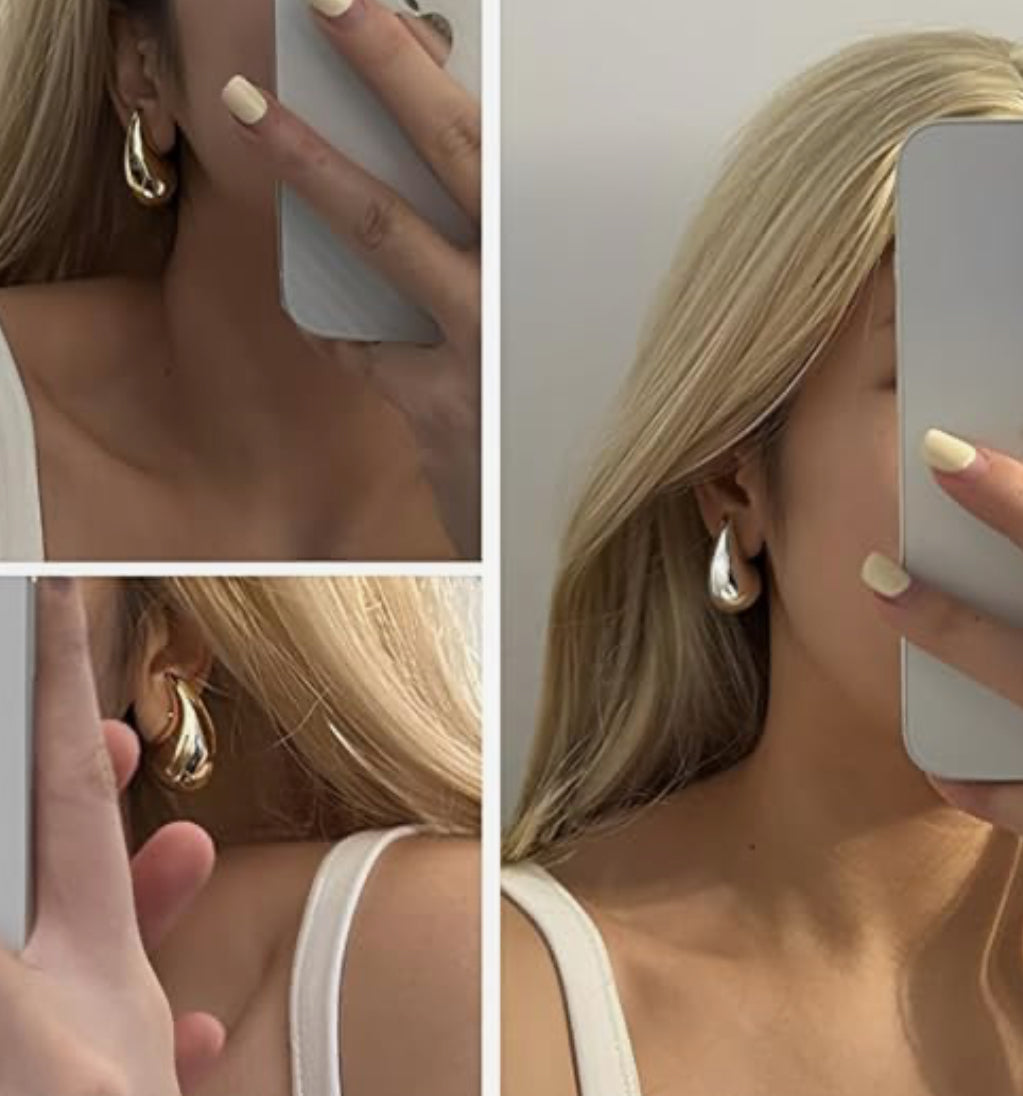 Aretes gota gold