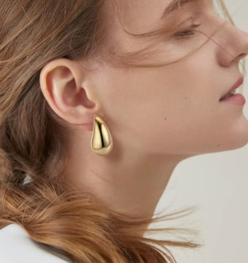 Aretes gota gold