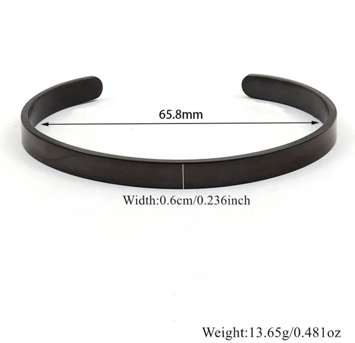Brazalete negro hombre autoajustable