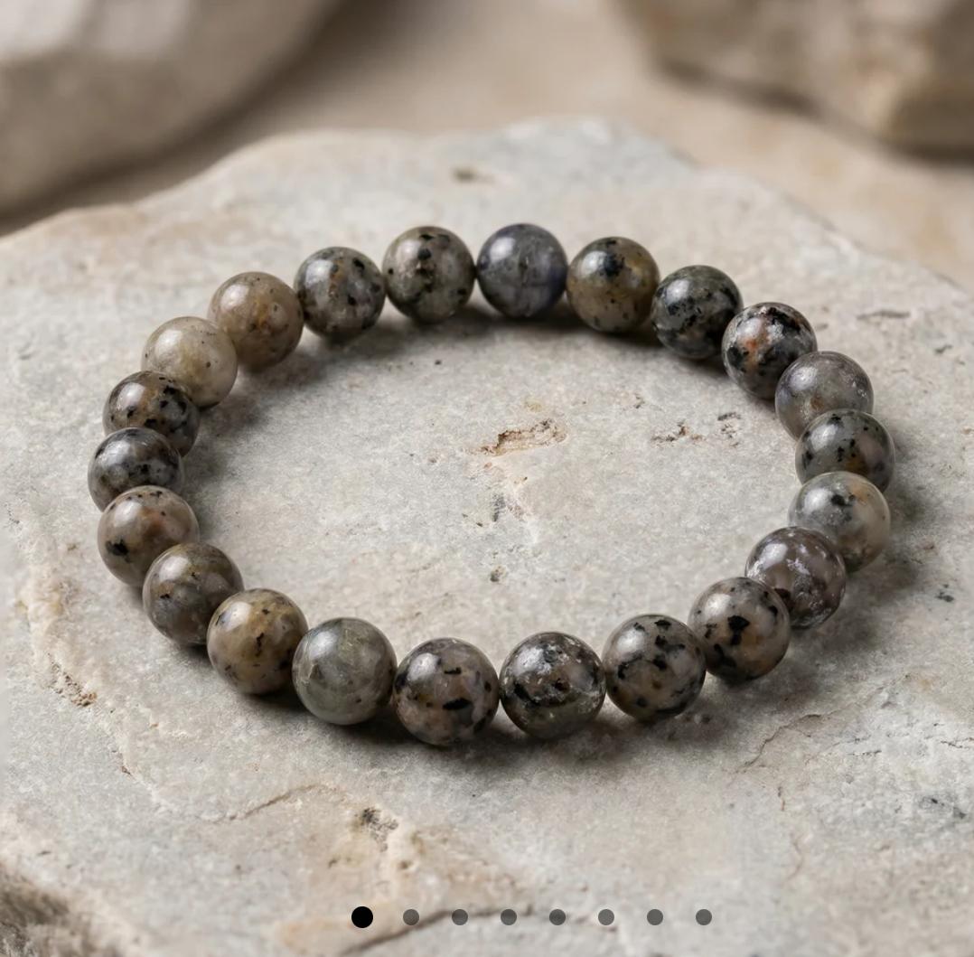 Pulsera piedra natural sodalita (yooperlite)