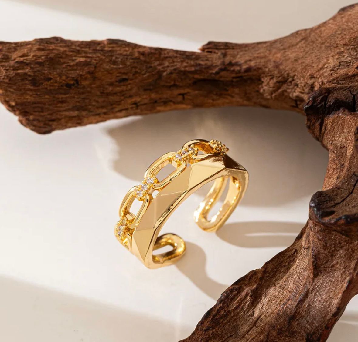 Anillo 2 layers con zirconia autoajustable