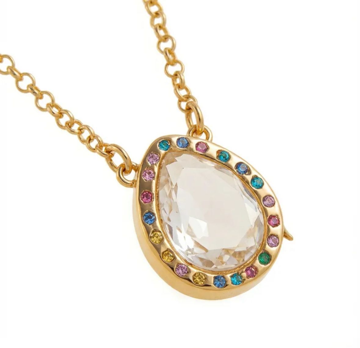 Collar locket con mini charm amor mascotas