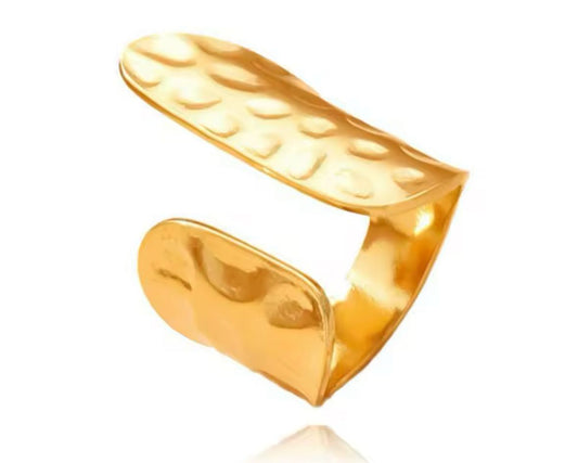 Anillo asimétrico chunky