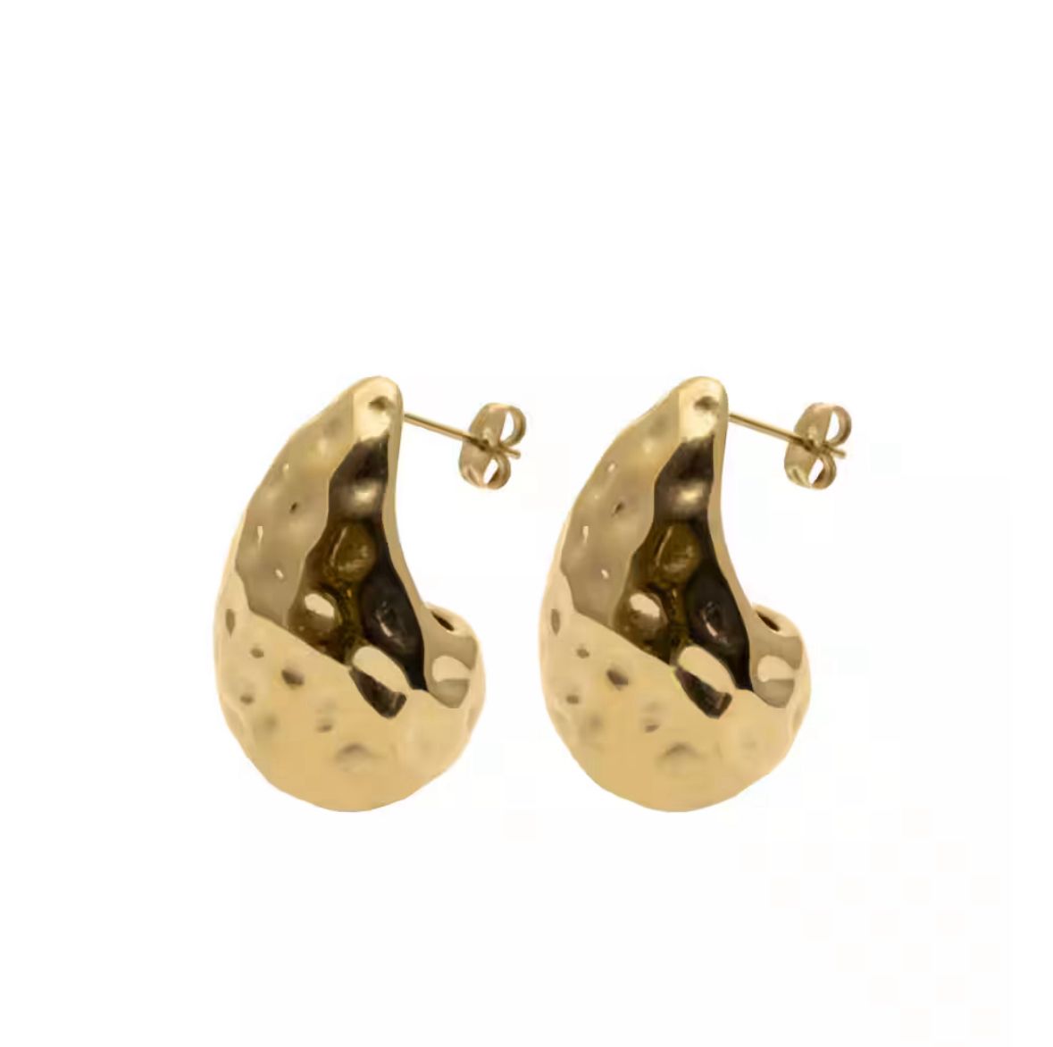 Aretes bold texturizados