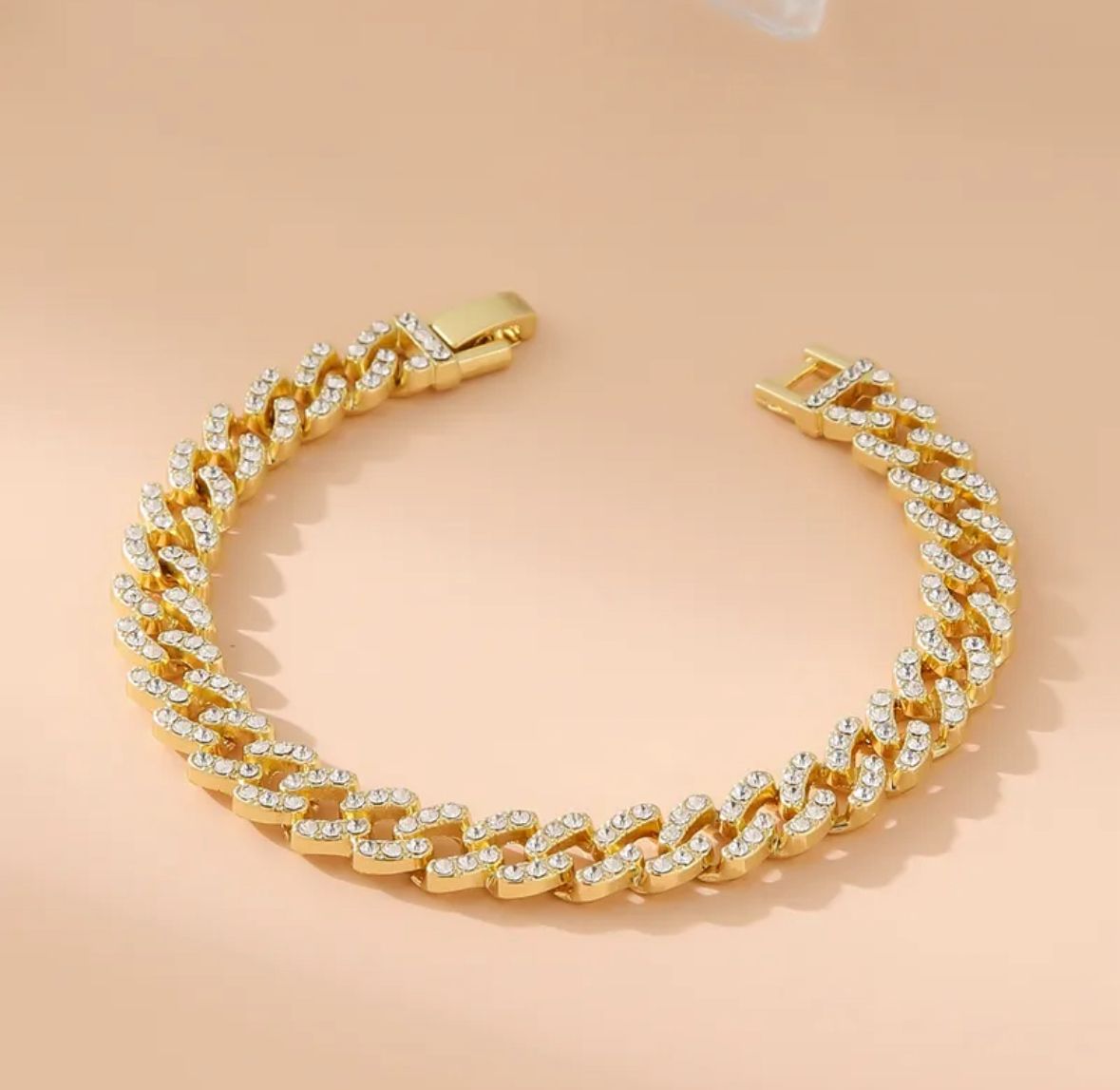 Pulsera figaro circonias bold