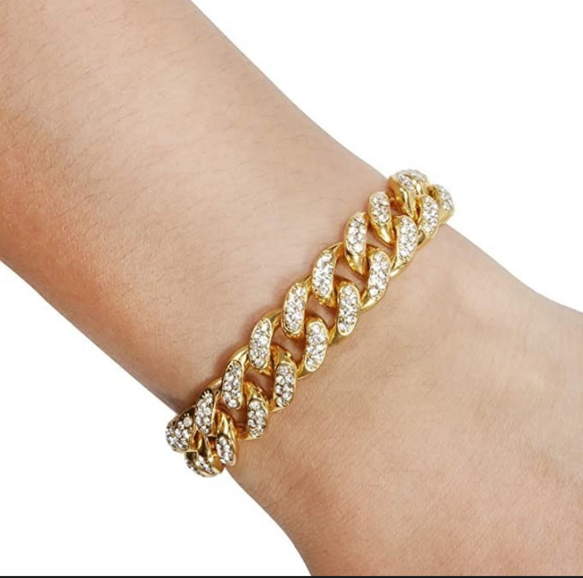 Pulsera figaro circonias bold