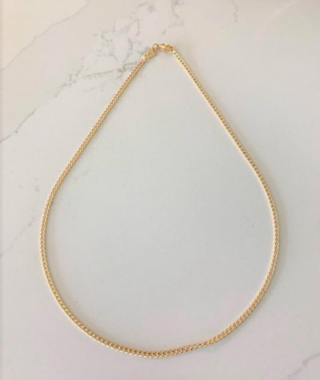 Collar eslabones cubanos delgada