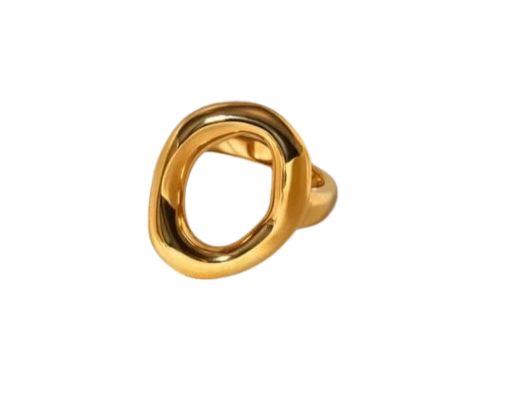 Anillo círculo chunky