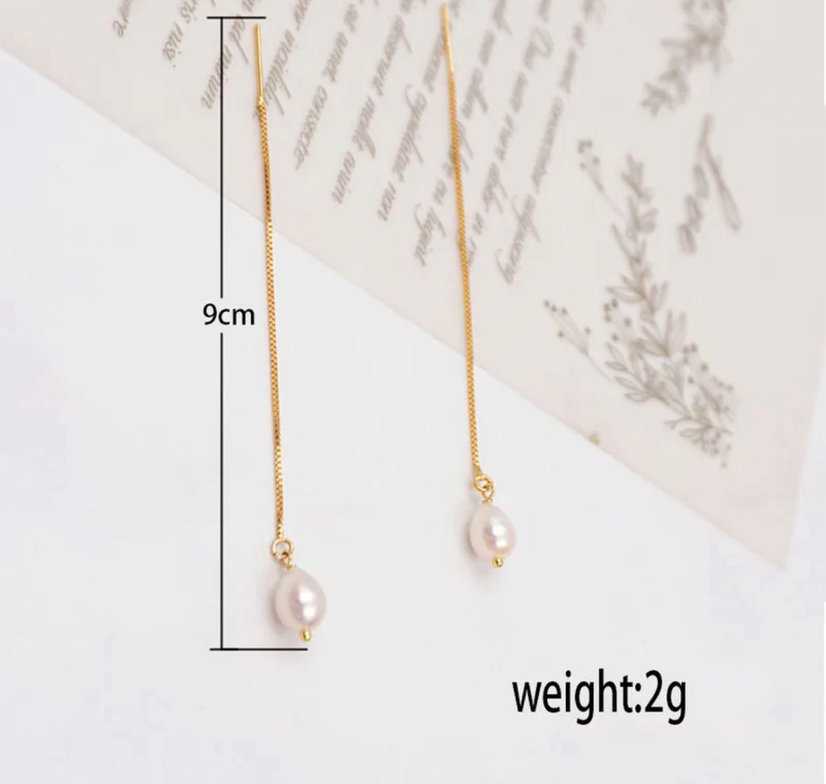 Aretes perla cultivada de río