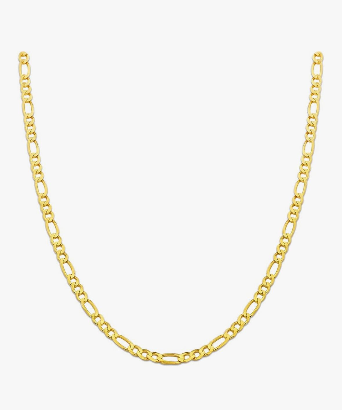 Collar dorado cadena figaro