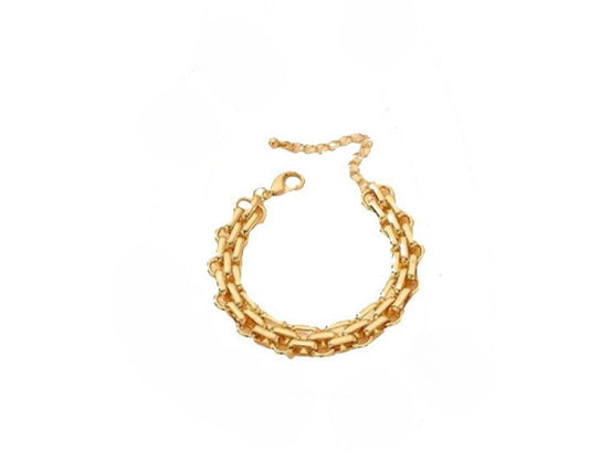 Pulsera eslabones dorados chuncky