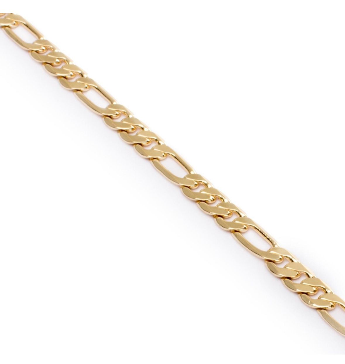 Collar dorado cadena figaro