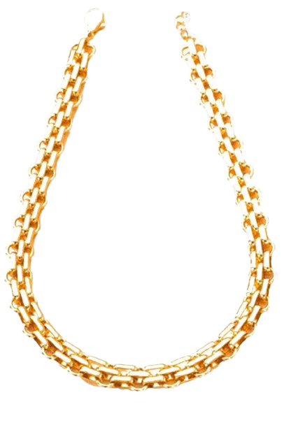 Collar eslabones dorados chuncky