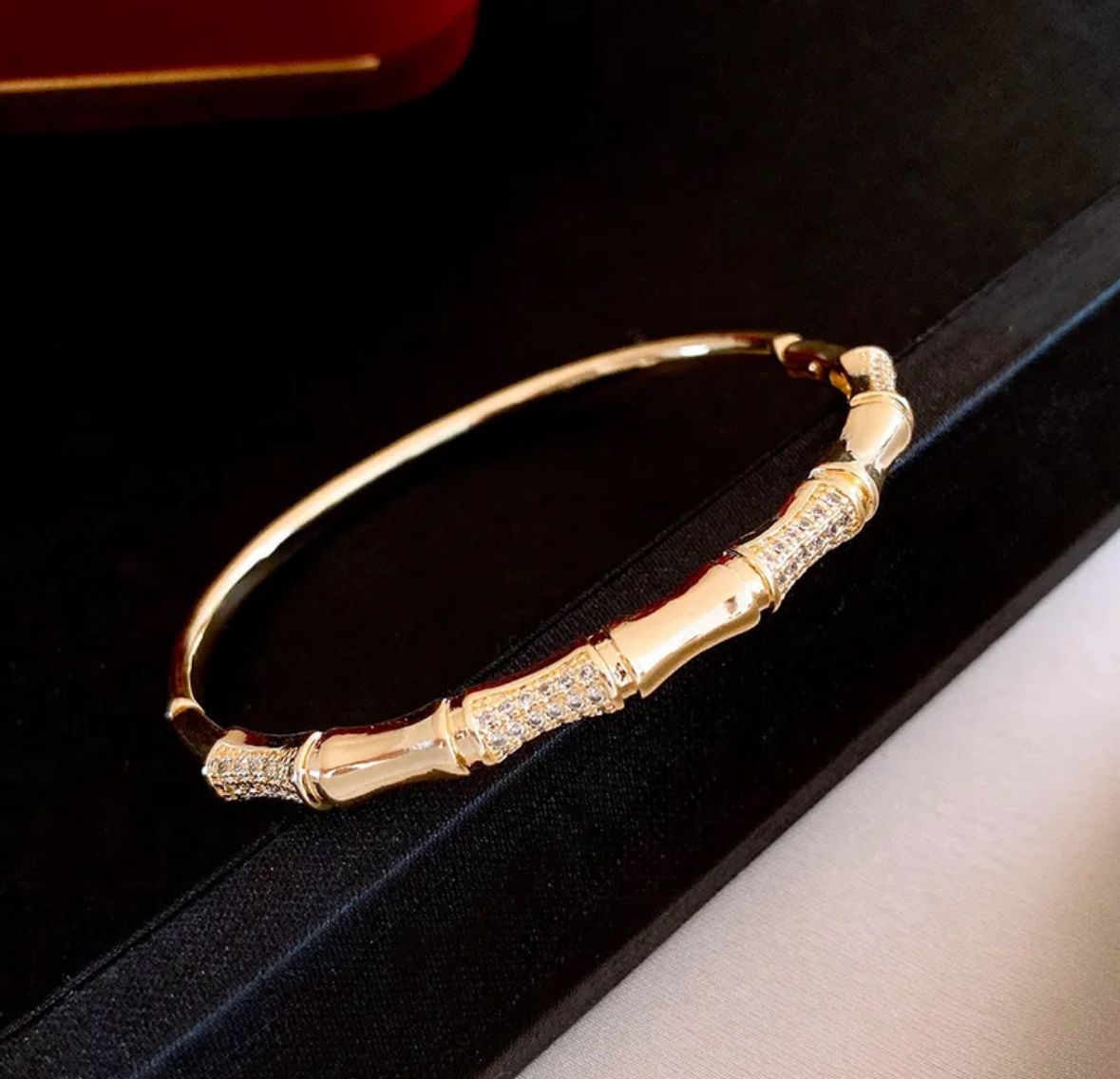 Pulsera bambú circonia