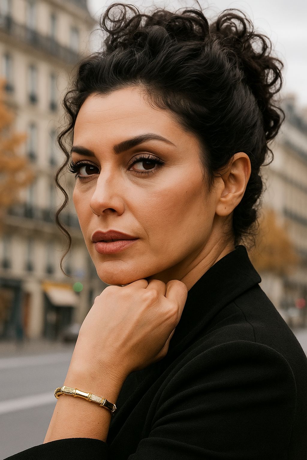 Pulsera bambú circonia