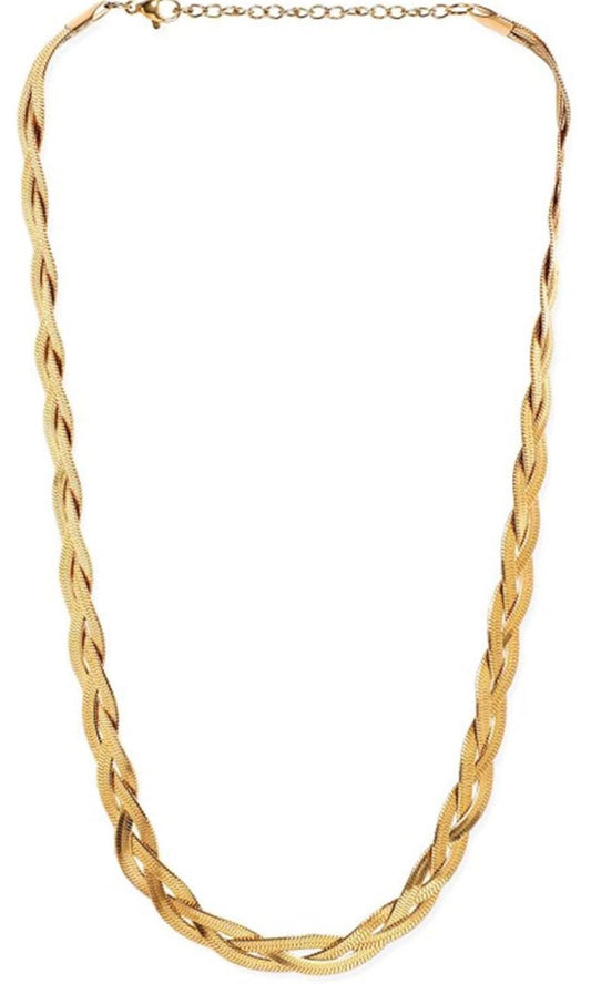 Collar serpiente trenzada